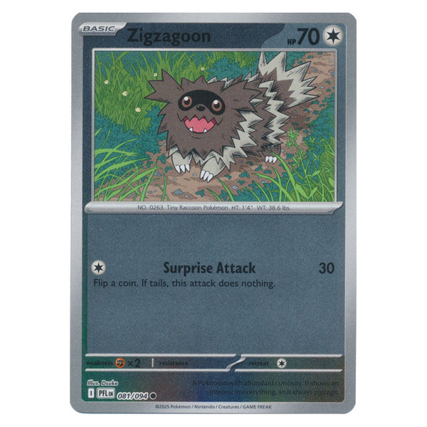 Zigzagoon : PHANTASMAL FLAMES (Reverse holo) - 081/094