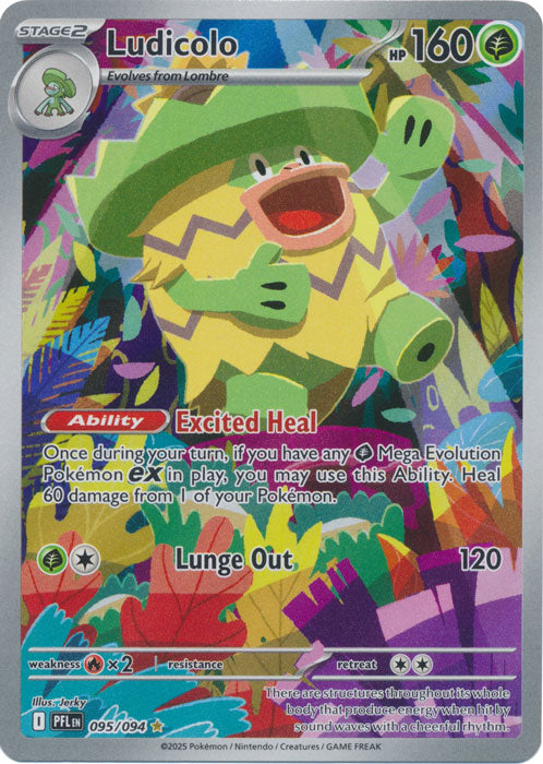 Ludicolo : PHANTASMAL FLAMES - 095/094 - Lockett Labs UK