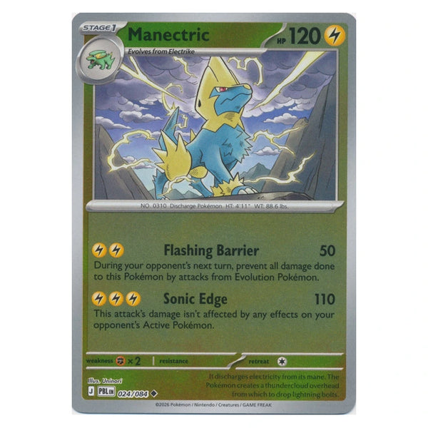 Manectric : PITCH BLACK (Reverse holo) - 024/084