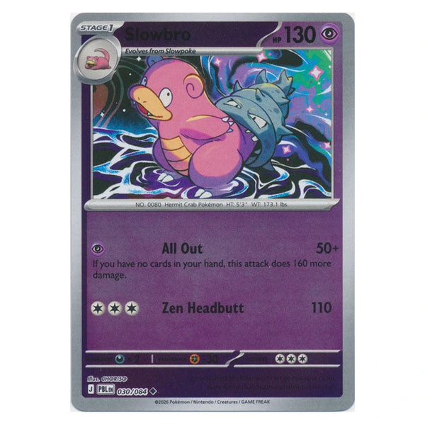 Slowbro : PITCH BLACK (Reverse holo) - 030/084
