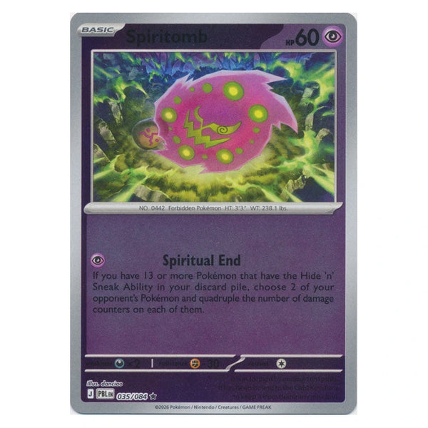 Spiritomb : PITCH BLACK (Reverse holo) - 035/084