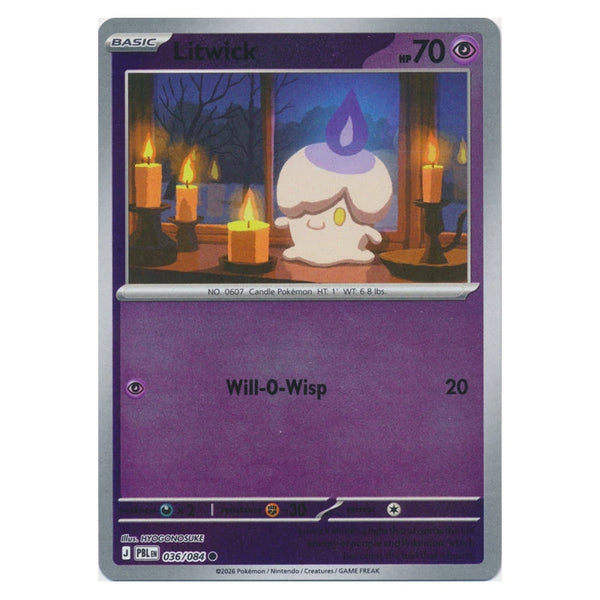 Litwick : PITCH BLACK (Reverse holo) - 036/084