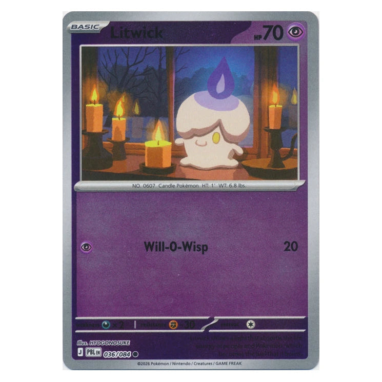 Litwick : PITCH BLACK (Reverse holo) - 036/084
