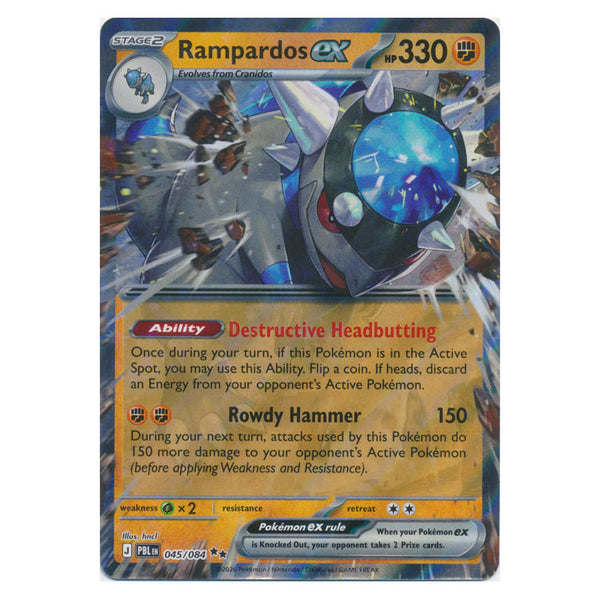 Rampardos ex : PITCH BLACK - 045/084