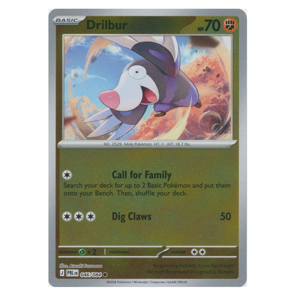 Drilbur : PITCH BLACK (Reverse holo) - 046/084