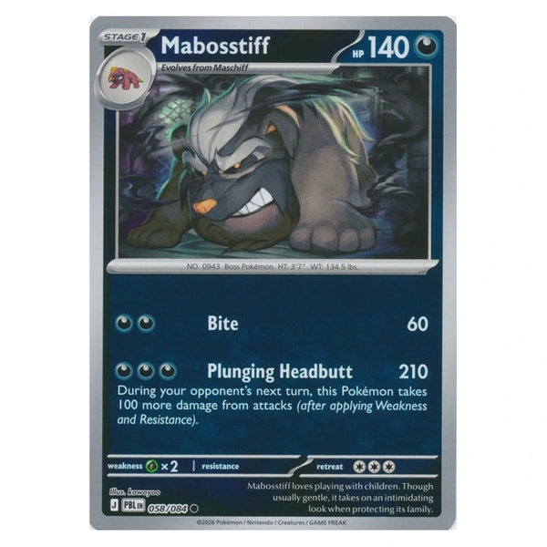 Mabosstiff : PITCH BLACK (Reverse holo) - 058/084