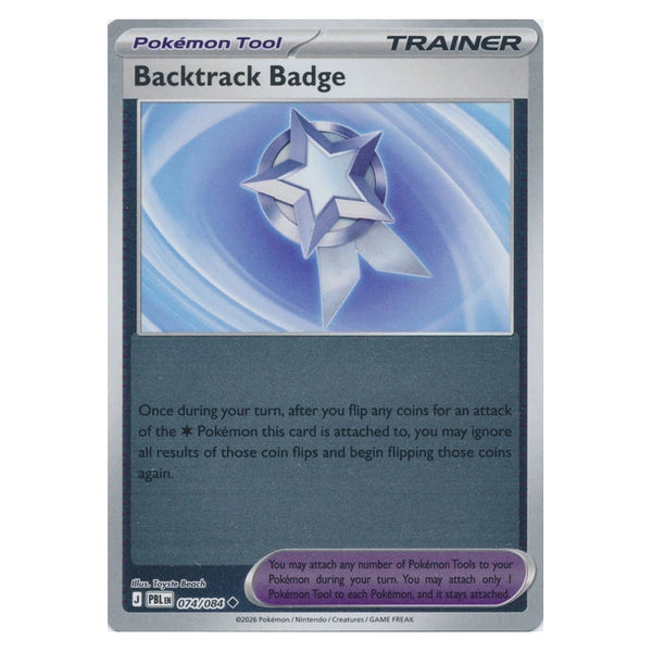 Backtrack Badge : PITCH BLACK (Reverse holo) - 074/084