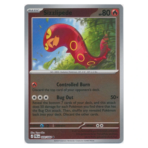 Sizzlipede : PITCH BLACK (Reverse holo) - 009/084