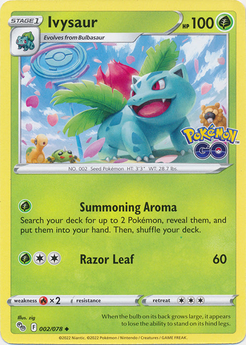 Ivysaur : POKEMON GO - 002/078