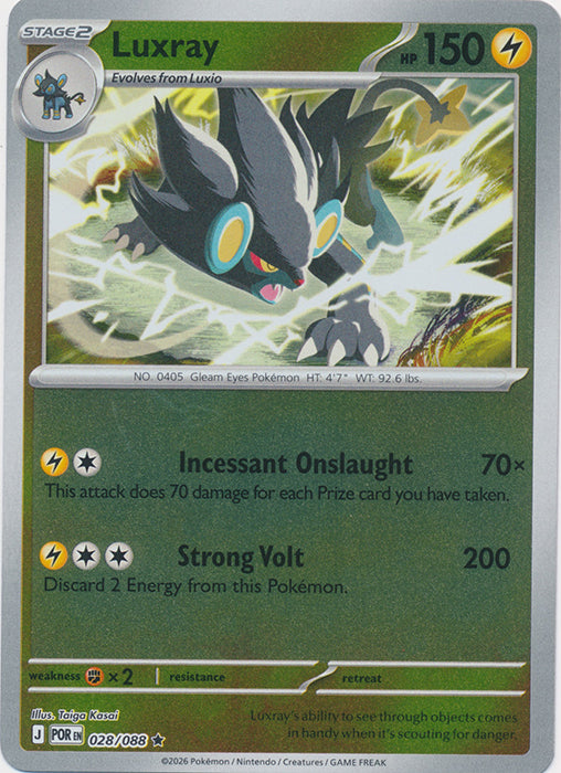 Luxray : PERFECT ORDER (Reverse holo) - 028/088