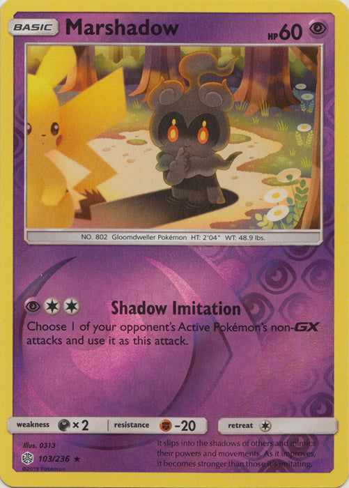Marshadow : COSMIC ECLIPSE (Reverse holo) - 103/236 - Lockett Labs UK
