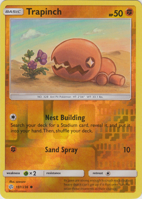 Trapinch : COSMIC ECLIPSE (Reverse holo) - 107/236 - Lockett Labs UK