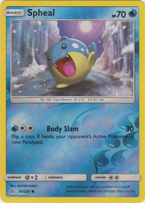Spheal : COSMIC ECLIPSE (Reverse holo) - 50/236 - Lockett Labs UK