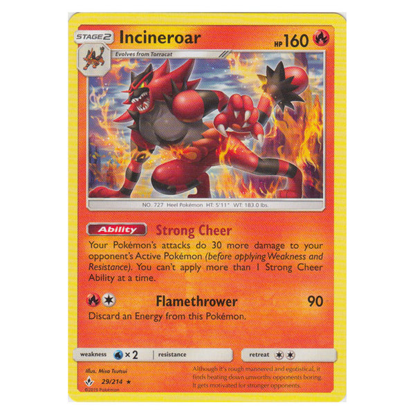 Incineroar : UNBROKEN BONDS - 29/214