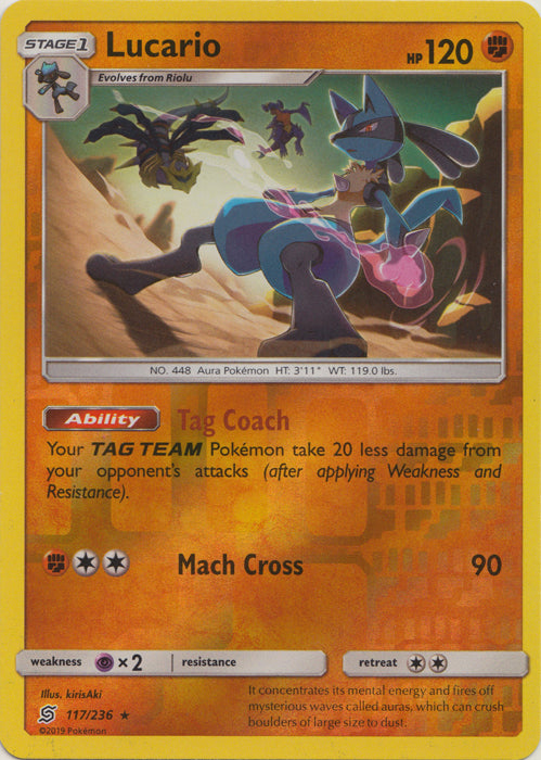 Lucario : UNIFIED MINDS (Reverse holo) - 117/236