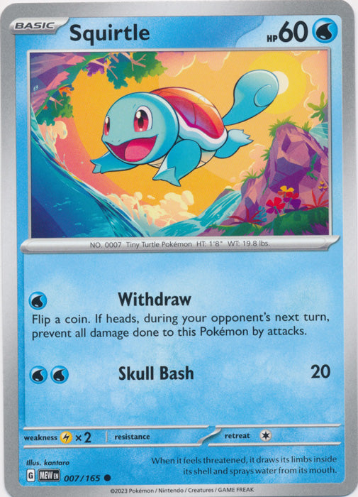 Squirtle : 151 - 007/165 - Lockett Labs UK