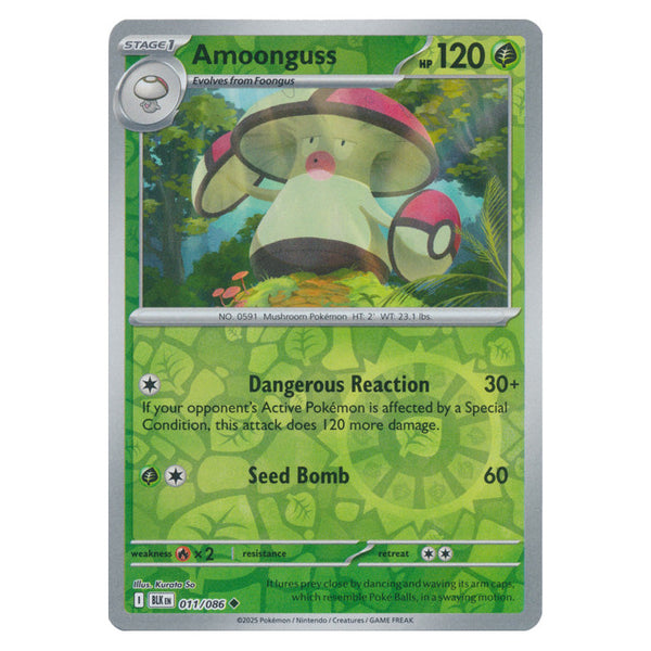 Amoonguss : BLACK BOLT (Reverse holo) - 011/086