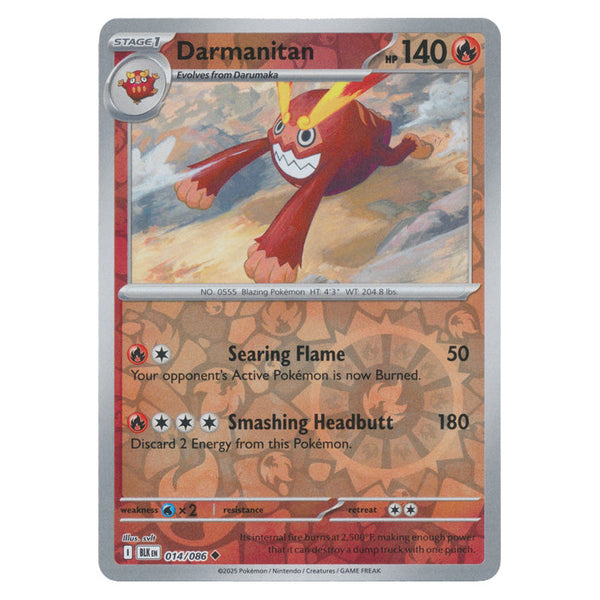 Darmanitan : BLACK BOLT (Reverse holo) - 014/086