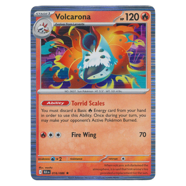 Volcarona : BLACK BOLT (Holo) - 016/086