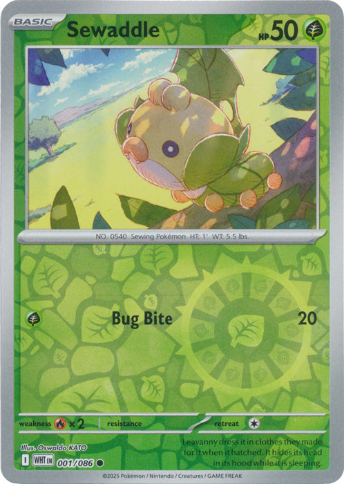 Sewaddle : WHITE FLARE (Reverse holo) - 001/086