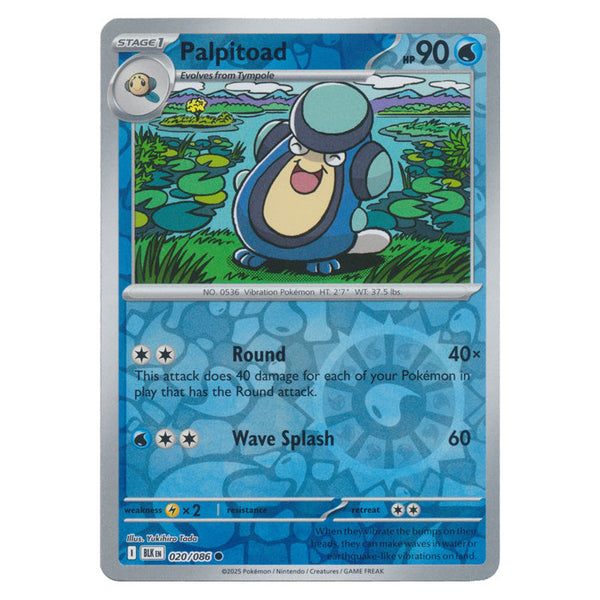 Palpitoad : BLACK BOLT (Reverse holo) - 020/086