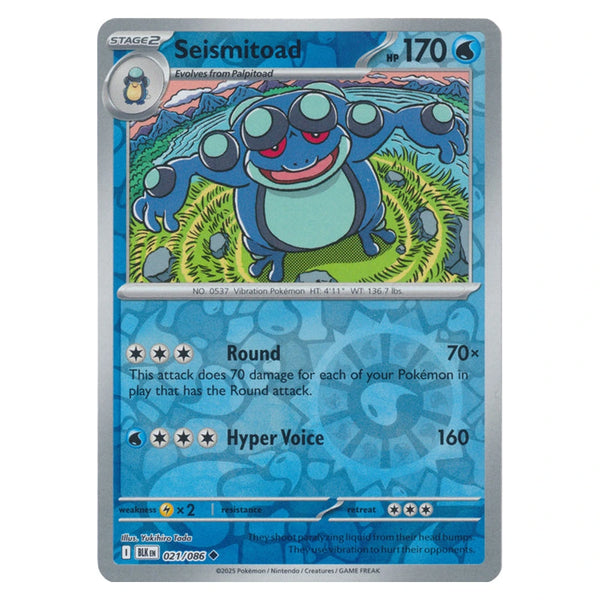 Seismitoad : BLACK BOLT (Reverse holo) - 021/086