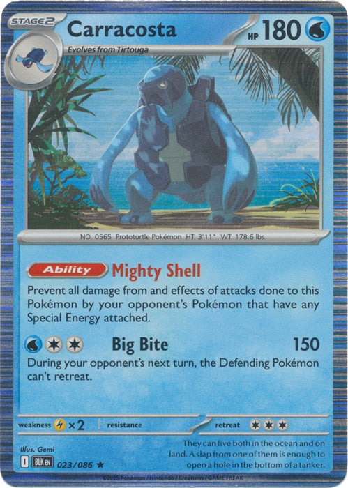 Carracosta : BLACK BOLT (Holo) - 023/086