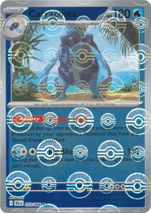 Carracosta : BLACK BOLT (Pokeball Reverse holo) - 023/086