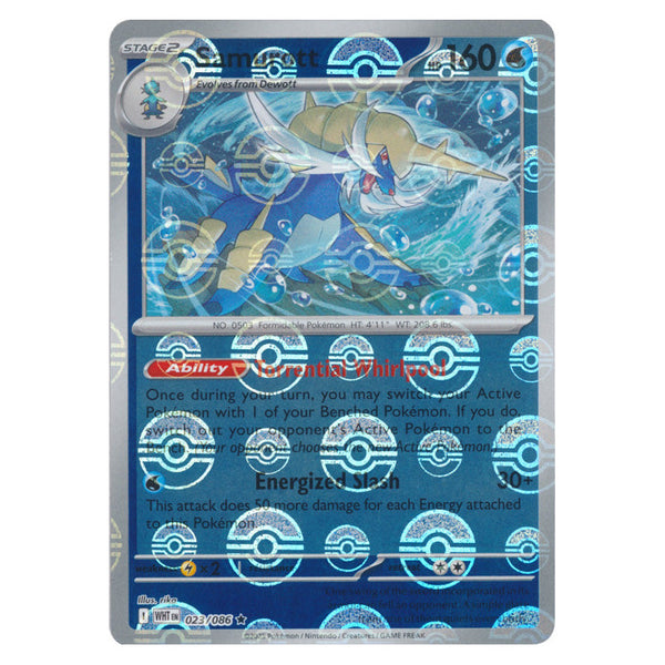 Samurott : WHITE FLARE (Pokeball Reverse holo) - 023/086