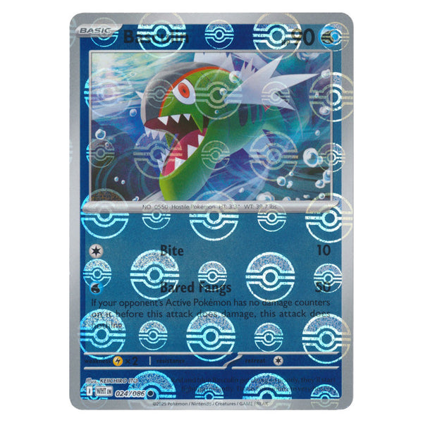 Basculin : WHITE FLARE (Pokeball Reverse holo) - 024/086
