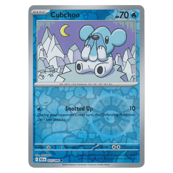 Cubchoo : BLACK BOLT (Reverse holo) - 025/086