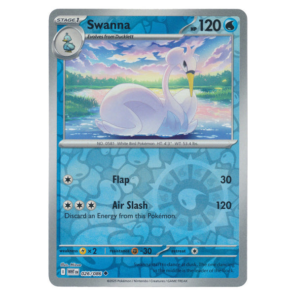 Swanna : WHITE FLARE (Reverse holo) - 026/086