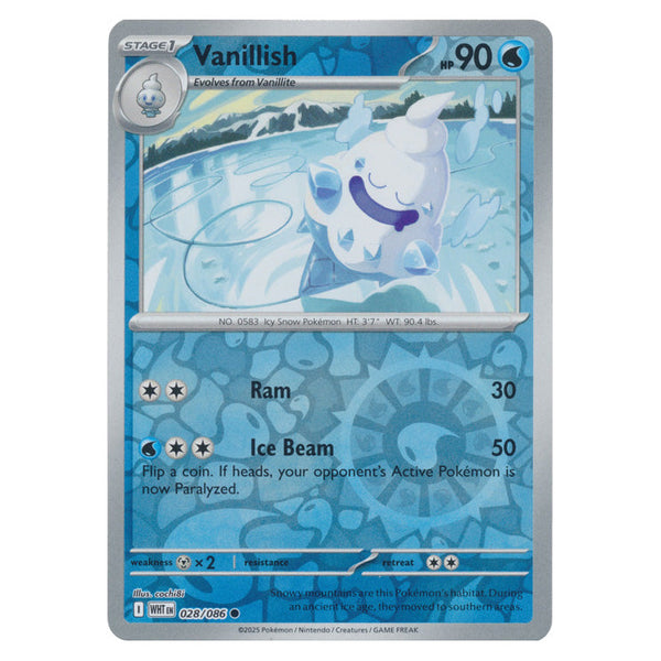 Vanillish : WHITE FLARE (Reverse holo) - 028/086