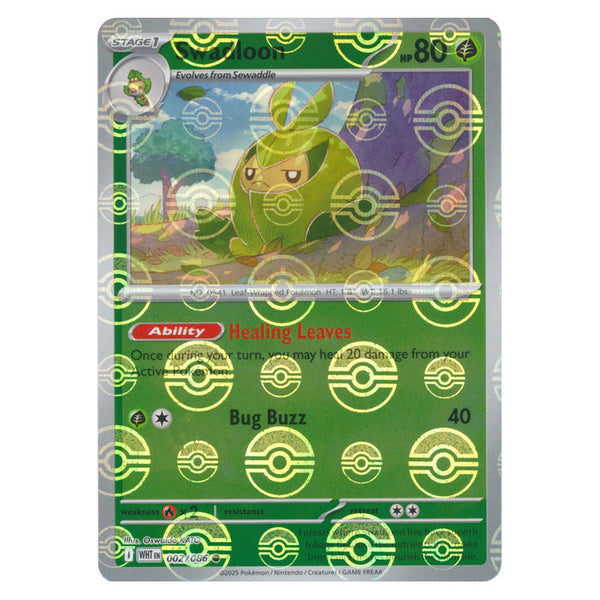 Swadloon : WHITE FLARE (Pokeball Reverse holo) - 002/086