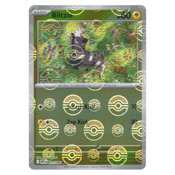 Blitzle : WHITE FLARE (Pokeball Reverse holo) - 031/086