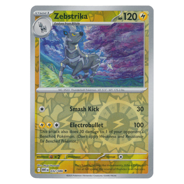 Zebstrika : WHITE FLARE (Reverse holo) - 032/086