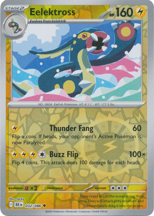 Eelektross : BLACK BOLT (Reverse holo) - 032/086