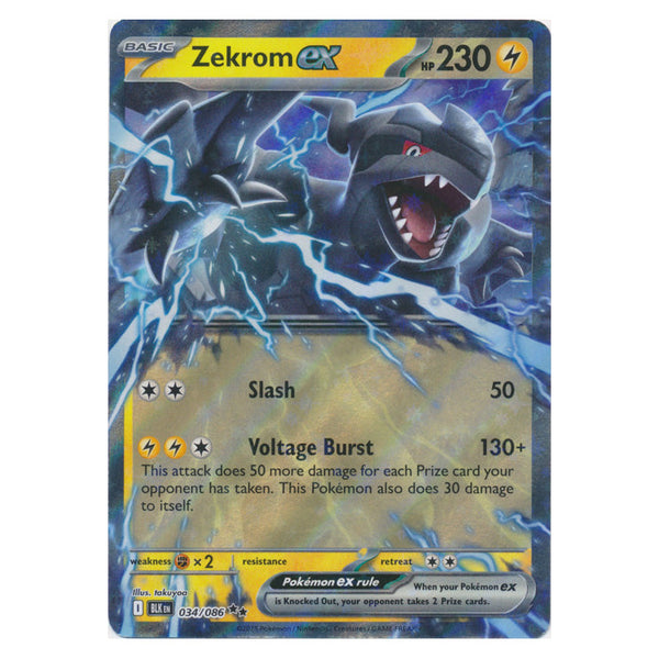 Zekrom ex : BLACK BOLT - 034/086