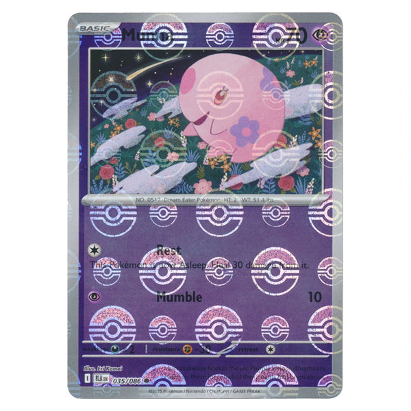 Munna : BLACK BOLT (Pokeball Reverse holo) - 035/086