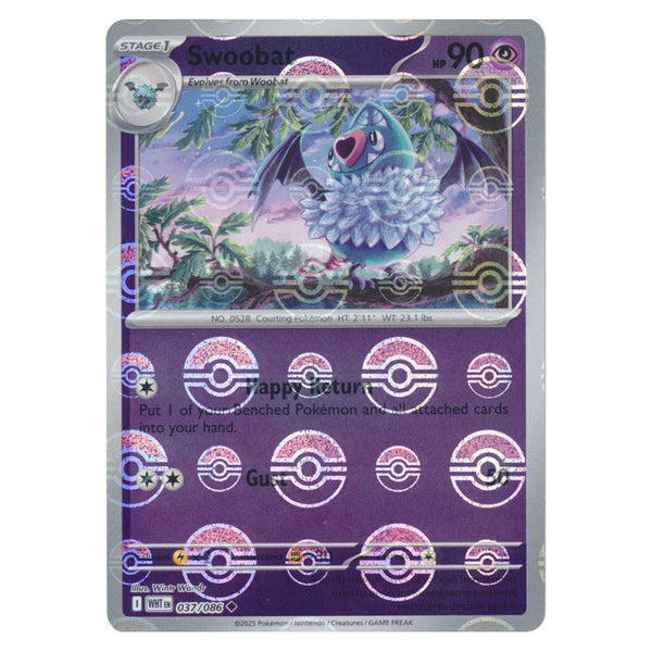 Swoobat : WHITE FLARE (Pokeball Reverse holo) - 037/086