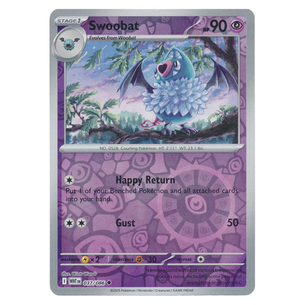 Swoobat : WHITE FLARE (Reverse holo) - 037/086
