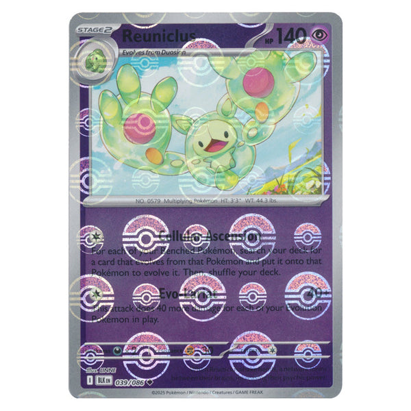 Reuniclus : BLACK BOLT (Pokeball Reverse holo) - 039/086