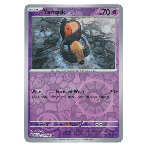 Yamask : WHITE FLARE (Reverse holo) - 039/086