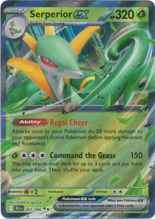 Serperior ex : BLACK BOLT - 003/086
