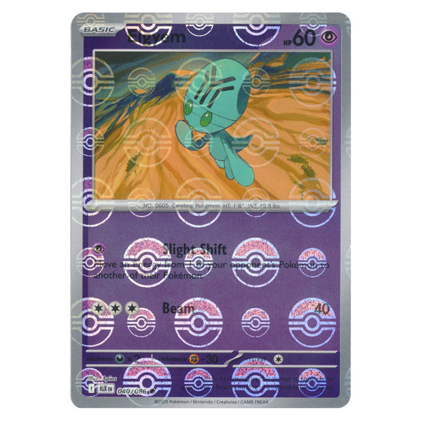 Elgyem : BLACK BOLT (Pokeball Reverse holo) - 040/086