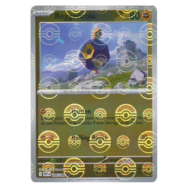 Roggenrola : WHITE FLARE (Pokeball Reverse holo) - 046/086