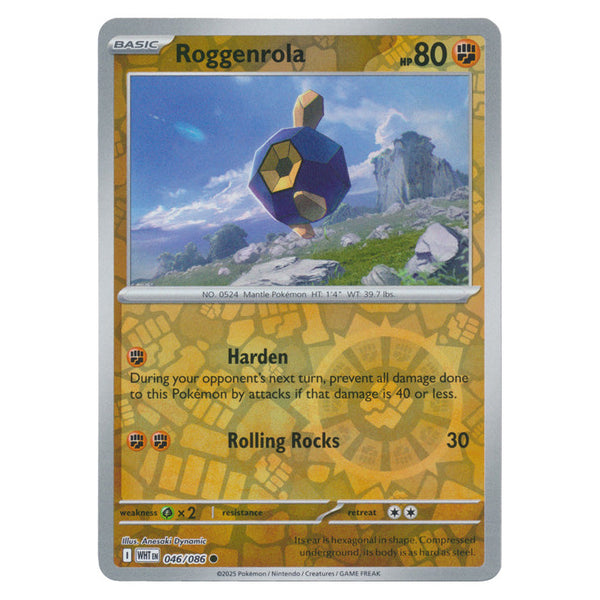 Roggenrola : WHITE FLARE (Reverse holo) - 046/086