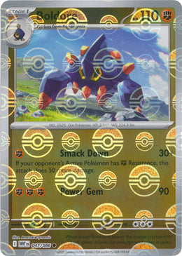 Boldore : WHITE FLARE (Pokeball Reverse holo) - 047/086
