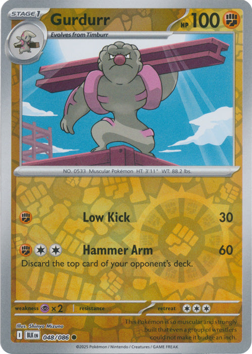 Gurdurr : BLACK BOLT (Reverse holo) - 048/086