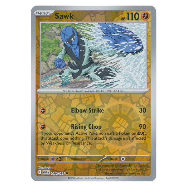 Sawk : WHITE FLARE (Reverse holo) - 049/086